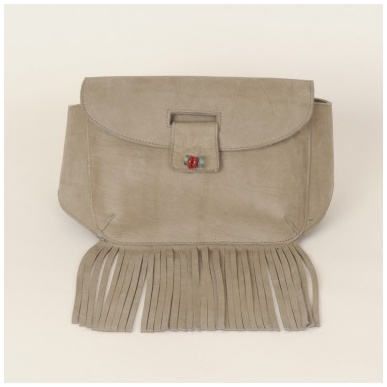 Moroccan Grey Leather Fanny Pack